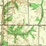 United States Geological Survey Hutton, IN-IL (1942, 24000-Scale) digital map