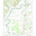 United States Geological Survey Hutton, IN-IL (1964, 24000-Scale) digital map