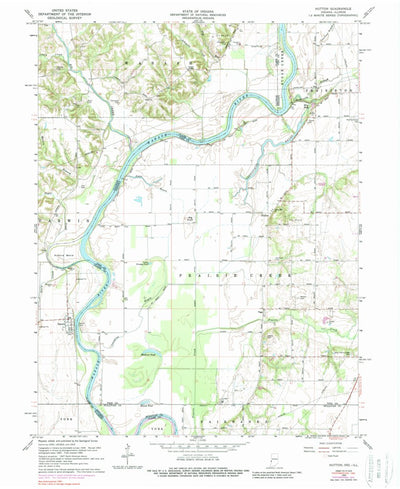 United States Geological Survey Hutton, IN-IL (1964, 24000-Scale) digital map