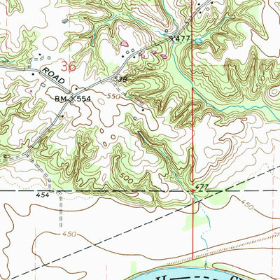 United States Geological Survey Hutton, IN-IL (1964, 24000-Scale) digital map