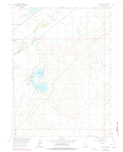 United States Geological Survey Hutton Lake, WY (1963, 24000-Scale) digital map