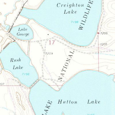 United States Geological Survey Hutton Lake, WY (1963, 24000-Scale) digital map