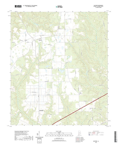 United States Geological Survey Huxford, AL (2020, 24000-Scale) digital map