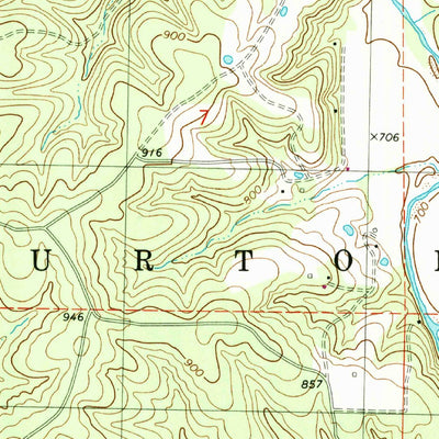 United States Geological Survey Huzzah, MO (1978, 24000-Scale) digital map