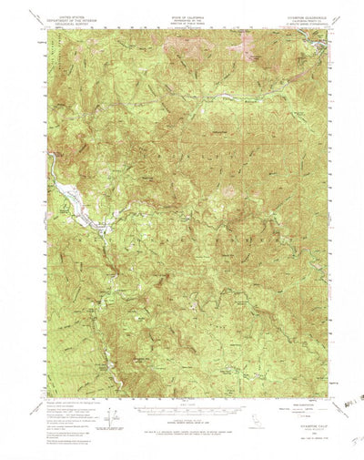 United States Geological Survey Hyampom, CA (1951, 62500-Scale) digital map