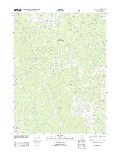 United States Geological Survey Hyampom, CA (2012, 24000-Scale) digital map