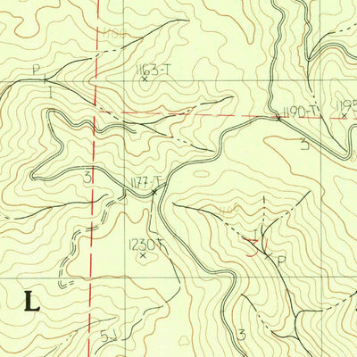 United States Geological Survey Hyampom Mountain, CA (1982, 24000-Scale) digital map