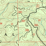 United States Geological Survey Hyampom Mountain, CA (1998, 24000-Scale) digital map