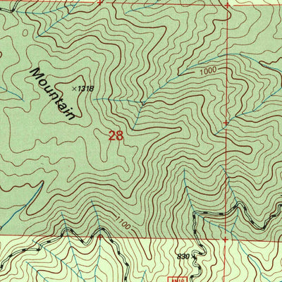 United States Geological Survey Hyampom Mountain, CA (1998, 24000-Scale) digital map