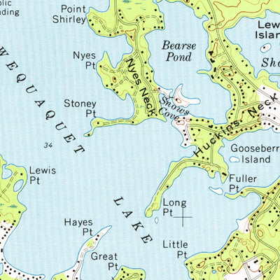 United States Geological Survey Hyannis, MA (1974, 24000-Scale) digital map