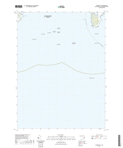 United States Geological Survey Hyannis OE S, MA (2021, 24000-Scale) digital map