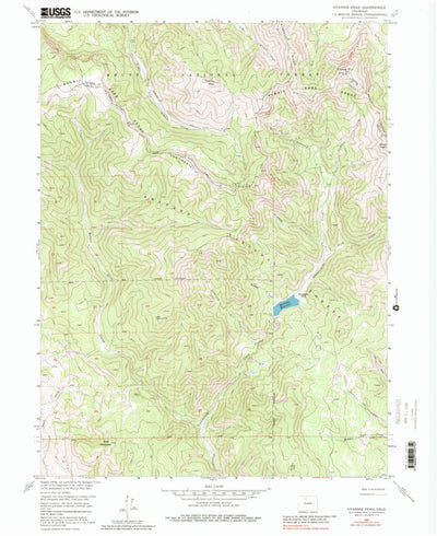 United States Geological Survey Hyannis Peak, CO (1956, 24000-Scale) digital map