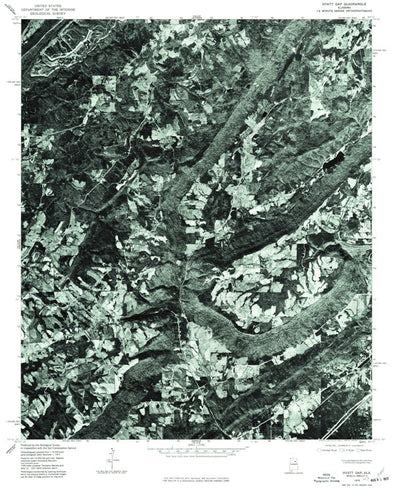 United States Geological Survey Hyatt Gap, AL (1975, 24000-Scale) digital map
