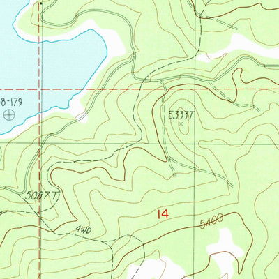 United States Geological Survey Hyatt Reservoir, OR (1988, 24000-Scale) digital map