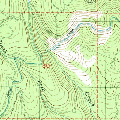 United States Geological Survey Hyatt Reservoir, OR (1988, 24000-Scale) digital map