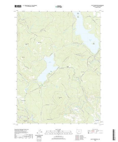 United States Geological Survey Hyatt Reservoir, OR (2020, 24000-Scale) digital map