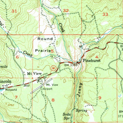 United States Geological Survey Hyatt Reservoir, OR-CA (1955, 62500-Scale) digital map