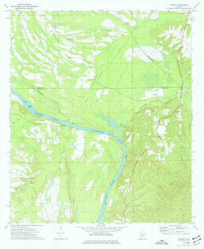 United States Geological Survey Hybart, AL (1973, 24000-Scale) digital map