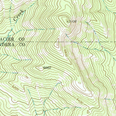 United States Geological Survey Hyde Creek, MT (1968, 24000-Scale) digital map