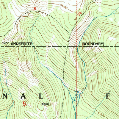United States Geological Survey Hyde Creek, MT (1995, 24000-Scale) digital map