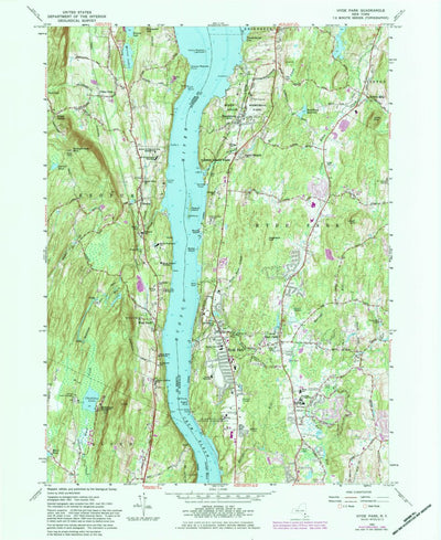 United States Geological Survey Hyde Park, NY (1980, 24000-Scale) digital map