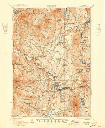 United States Geological Survey Hyde Park, VT (1930, 62500-Scale) digital map