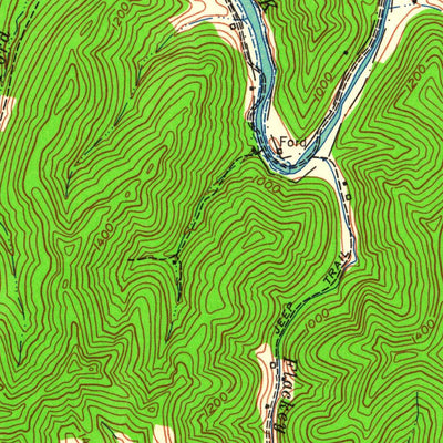 United States Geological Survey Hyden East, KY (1961, 24000-Scale) digital map