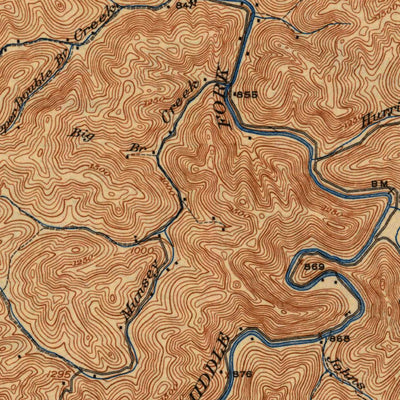 United States Geological Survey Hyden, KY (1919, 62500-Scale) digital map