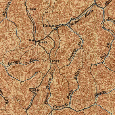 United States Geological Survey Hyden, KY (1919, 62500-Scale) digital map