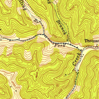 United States Geological Survey Hyden West, KY (1953, 24000-Scale) digital map