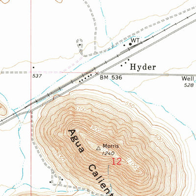 United States Geological Survey Hyder, AZ (1965, 24000-Scale) digital map