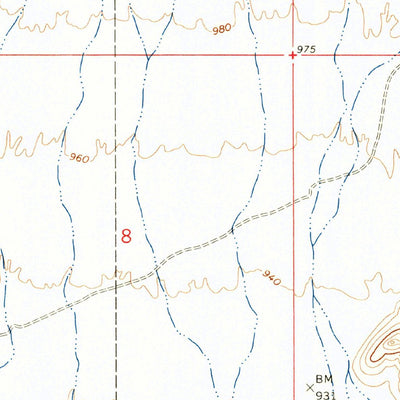 United States Geological Survey Hyder NE, AZ (1964, 24000-Scale) digital map