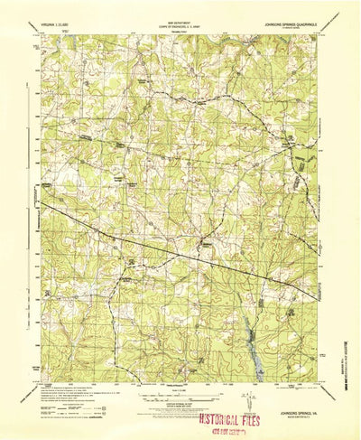 United States Geological Survey Hylas, VA (1944, 31680-Scale) digital map