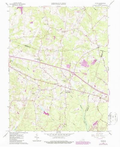 United States Geological Survey Hylas, VA (1963, 24000-Scale) digital map