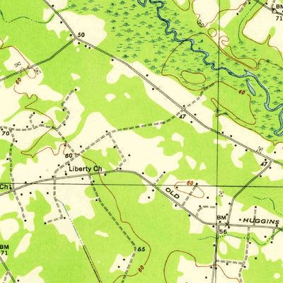 United States Geological Survey Hyman, SC (1946, 62500-Scale) digital map