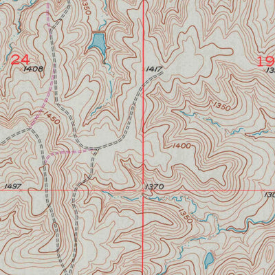 United States Geological Survey Hymer, KS (1957, 24000-Scale) digital map