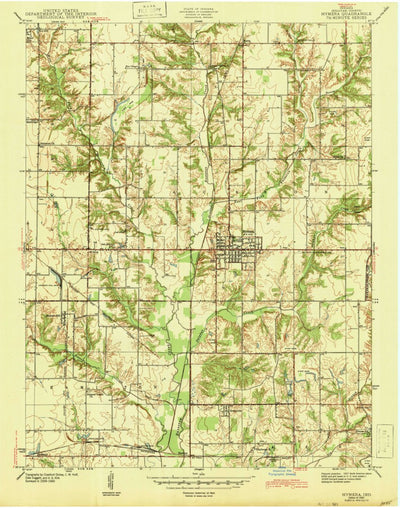 United States Geological Survey Hymera, IN (1943, 24000-Scale) digital map