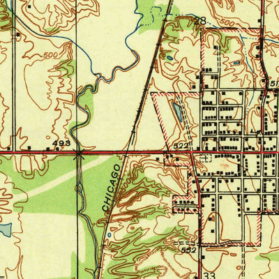 United States Geological Survey Hymera, IN (1943, 24000-Scale) digital map