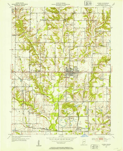 United States Geological Survey Hymera, IN (1953, 24000-Scale) digital map