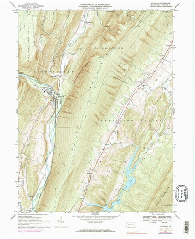 United States Geological Survey Hyndman, PA (1967, 24000-Scale) digital map
