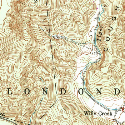 United States Geological Survey Hyndman, PA (1967, 24000-Scale) digital map