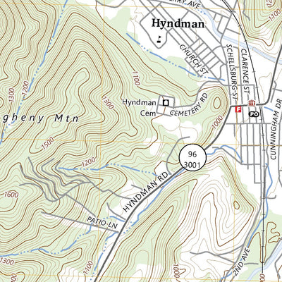 United States Geological Survey Hyndman, PA (2023, 24000-Scale) digital map