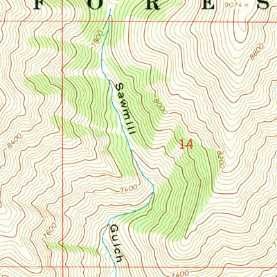 United States Geological Survey Hyndman Peak, ID (1967, 24000-Scale) digital map