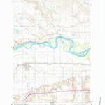 United States Geological Survey Hysham, MT (1960, 24000-Scale) digital map