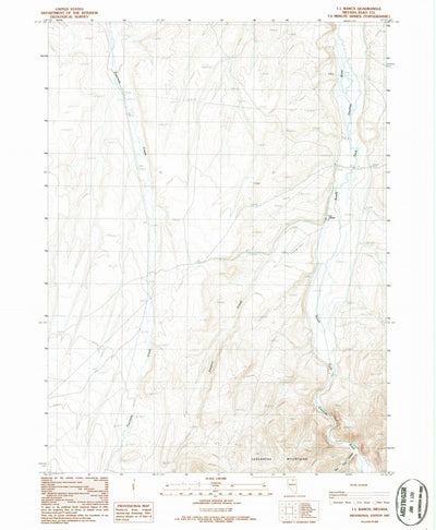 United States Geological Survey I L Ranch, NV (1987, 24000-Scale) digital map