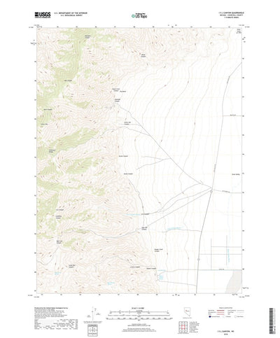 United States Geological Survey I X L Canyon, NV (2018, 24000-Scale) digital map