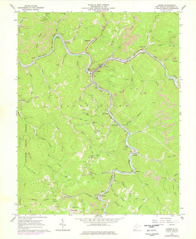 United States Geological Survey Iaeger, WV (1964, 24000-Scale) digital map