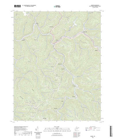 United States Geological Survey Iaeger, WV (2023, 24000-Scale) digital map