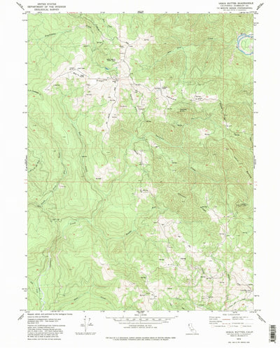 United States Geological Survey Iaqua Buttes, CA (1979, 24000-Scale) digital map