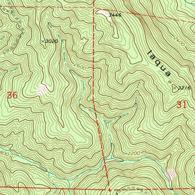 United States Geological Survey Iaqua Buttes, CA (1979, 24000-Scale) digital map